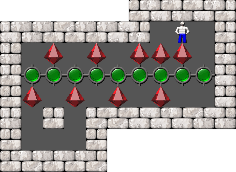 Sokoban Monster Sokoban level 44